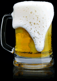 Glas bier overlopen schuim horecabier