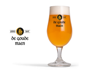Glas en Logo Boes & Beis De Goude Maen